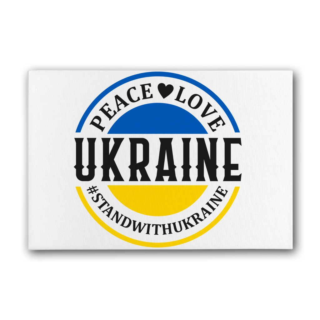 STAND WITH UKRAINE Premium Stretched Canvas - DirectlyPersonalised