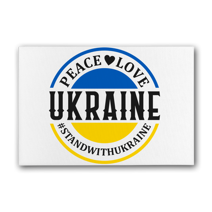STAND WITH UKRAINE Premium Stretched Canvas - DirectlyPersonalised