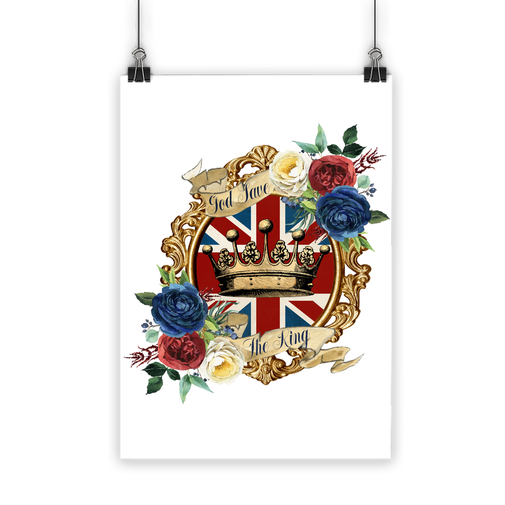 GOD SAVE THE KING Classic Poster - DirectlyPersonalised