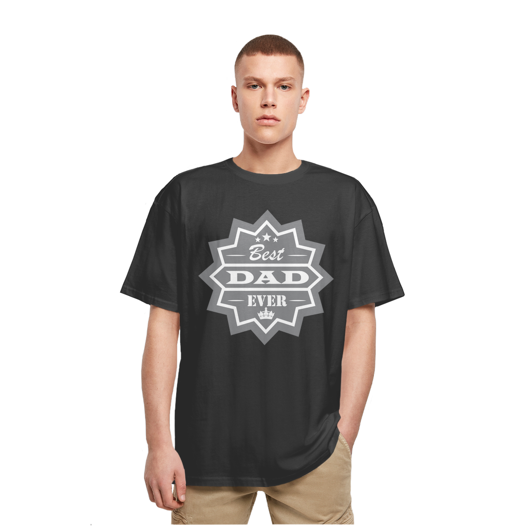 Best Dad Ever Heavy Oversized T-Shirt - DirectlyPersonalised
