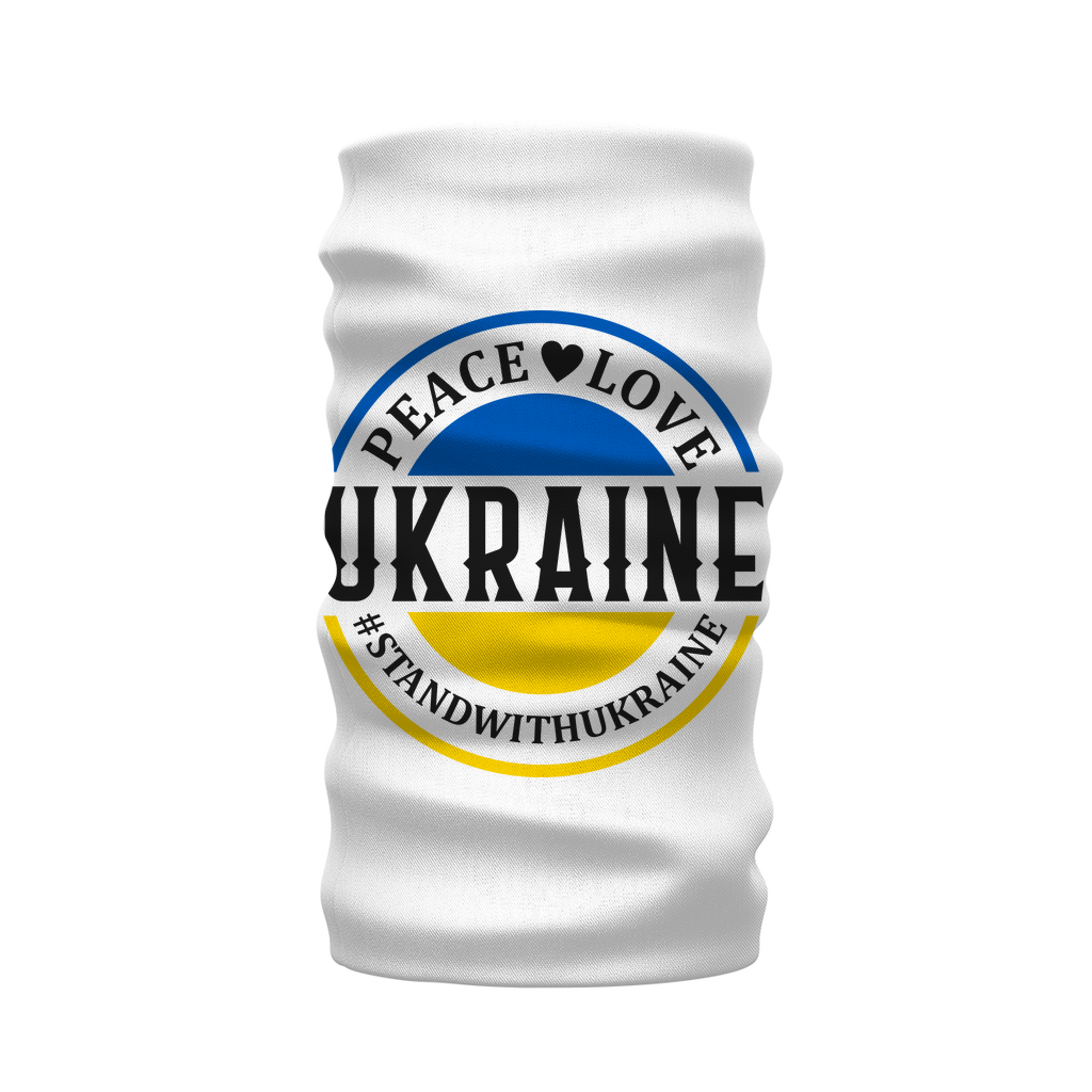 STAND WITH UKRAINE Sublimation Neck Warmer Morf Scarf - DirectlyPersonalised
