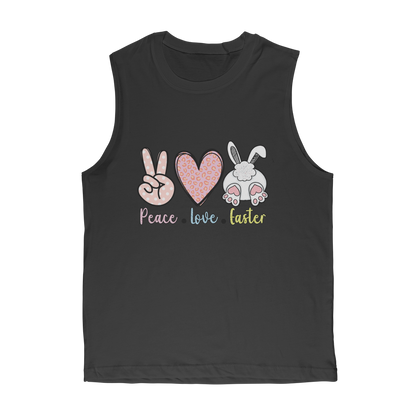 PEACE LOVE EASTER Classic Adult Muscle Top - DirectlyPersonalised