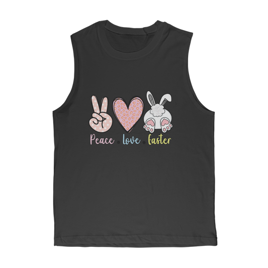 PEACE LOVE EASTER Classic Adult Muscle Top - DirectlyPersonalised