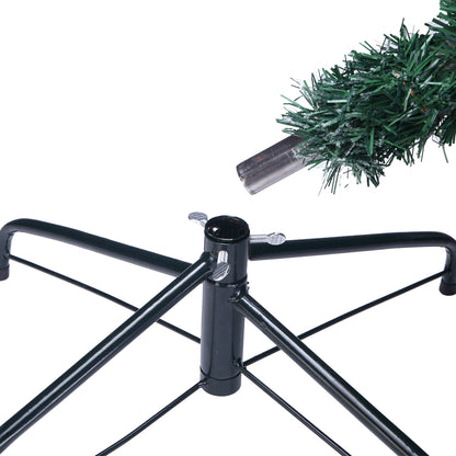 7ft PVC Flocking Christmas Tree 1300 Branches Spread Out Natural Tree - DirectlyPersonalised