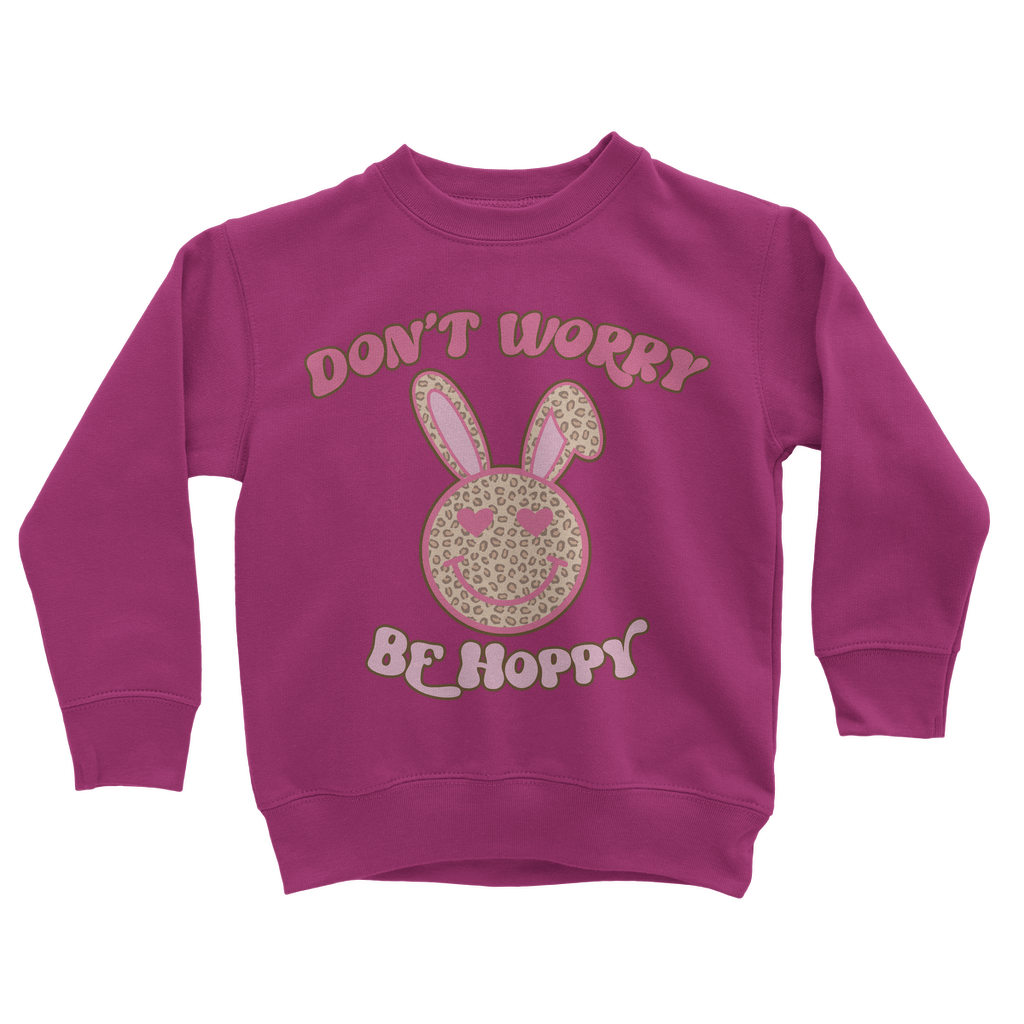 Don't worry be 'happy' Classic Kids Sweatshirt - DirectlyPersonalised