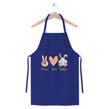 PEACE LOVE EASTER Premium Jersey Apron - DirectlyPersonalised