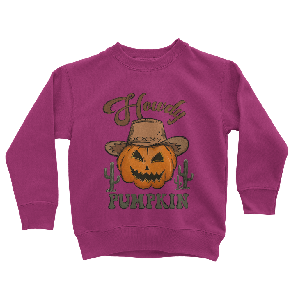 HOWDY PUMPKIN Classic Kids Sweatshirt - DirectlyPersonalised