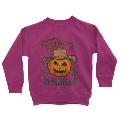 HOWDY PUMPKIN Classic Kids Sweatshirt - DirectlyPersonalised