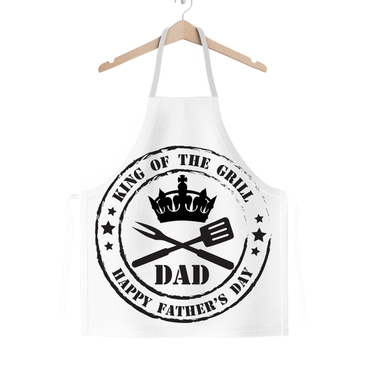 King of the Grill Classic Sublimation Adult Apron - DirectlyPersonalised