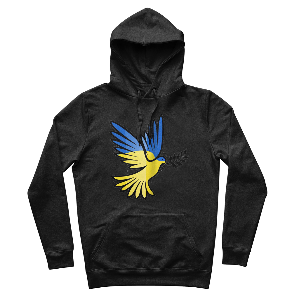 SUPPORT FOR UKRAINE 100% Organic Cotton Hoodie - DirectlyPersonalised