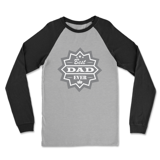 Best Dad Ever Classic Raglan Long Sleeve Shirt - DirectlyPersonalised