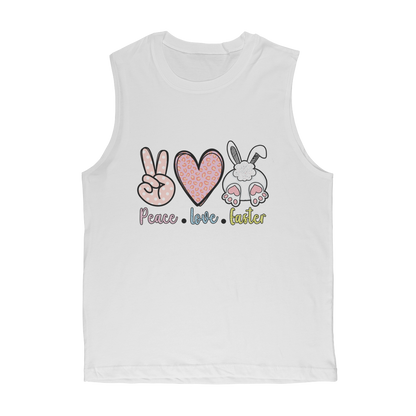 PEACE LOVE EASTER Classic Adult Muscle Top - DirectlyPersonalised
