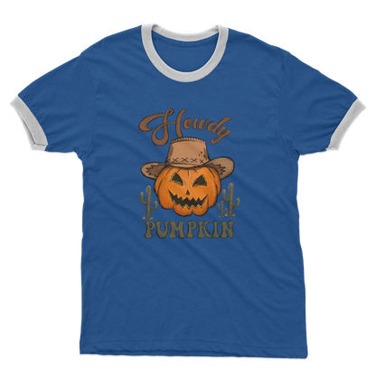 HOWDY PUMPKIN Adult Ringer T-Shirt - DirectlyPersonalised