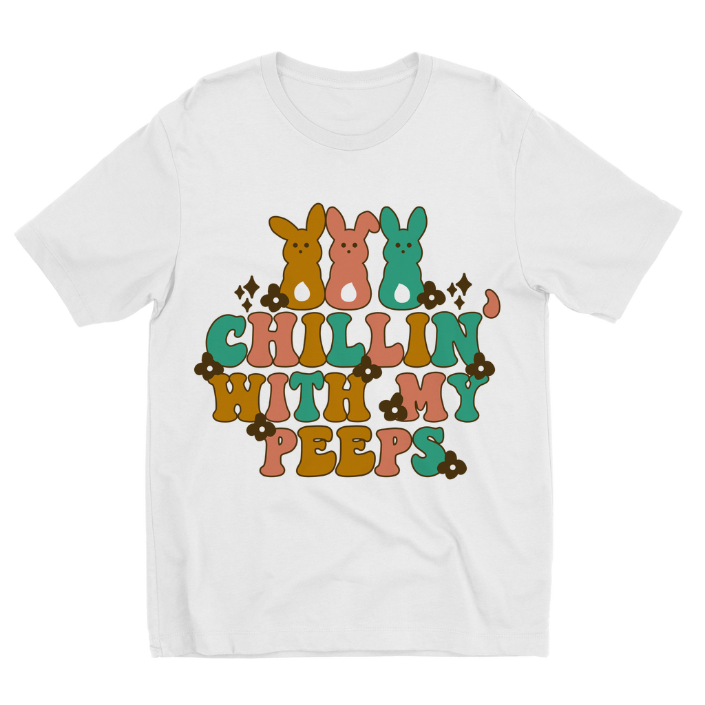 Chillin with my peeps Sublimation Kids T-Shirt - DirectlyPersonalised