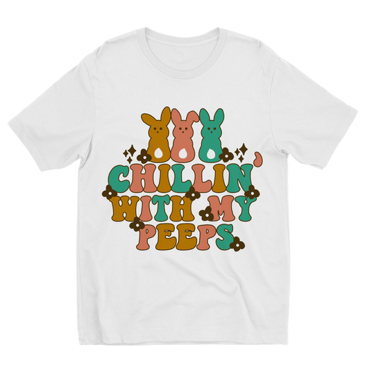 Chillin with my peeps Sublimation Kids T-Shirt - DirectlyPersonalised