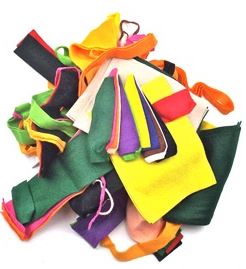 Felt Offcuts 100g bag - Craft Projects - Soft Toy making - 30% wool