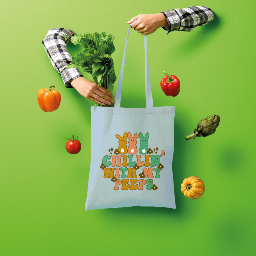Chillin with my peeps Shopper Tote Bag - DirectlyPersonalised
