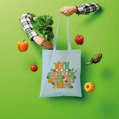 Chillin with my peeps Shopper Tote Bag - DirectlyPersonalised