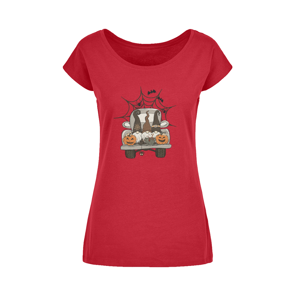 LETS GET SPOOKY Wide Neck Womens T-Shirt XS-5XL - DirectlyPersonalised