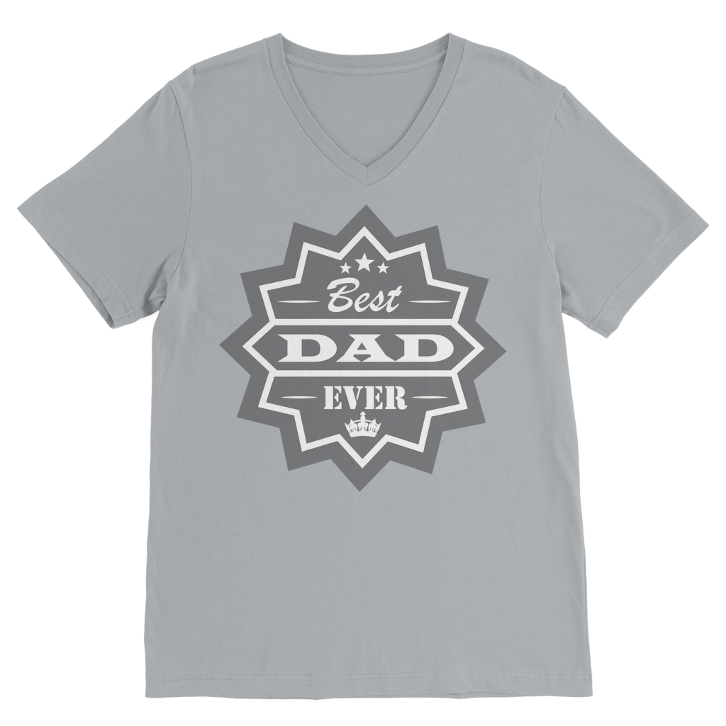 Best Dad Ever Classic V-Neck T-Shirt - DirectlyPersonalised