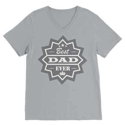 Best Dad Ever Classic V-Neck T-Shirt - DirectlyPersonalised