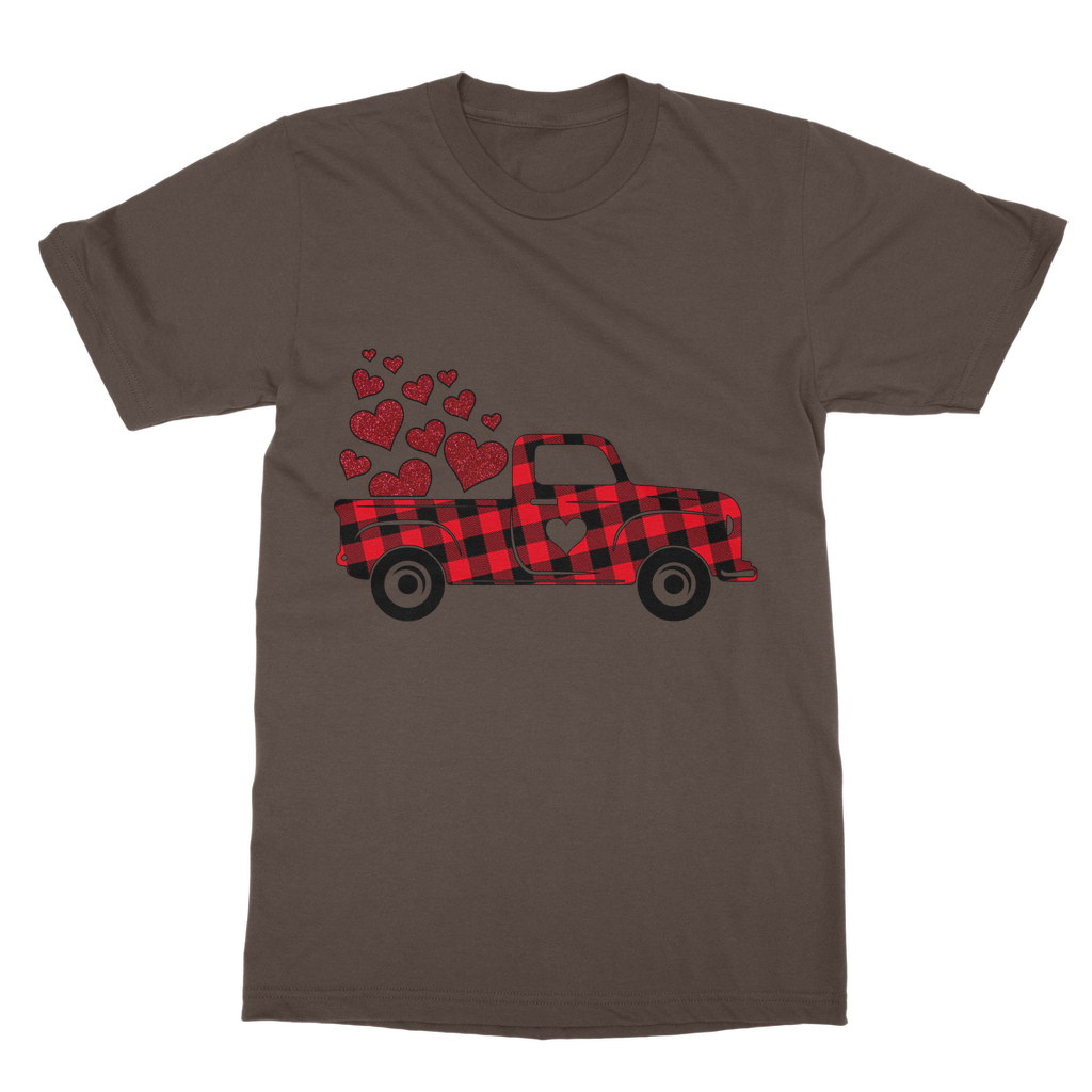 Love Truck Classic Heavy Cotton Adult T-Shirt - DirectlyPersonalised