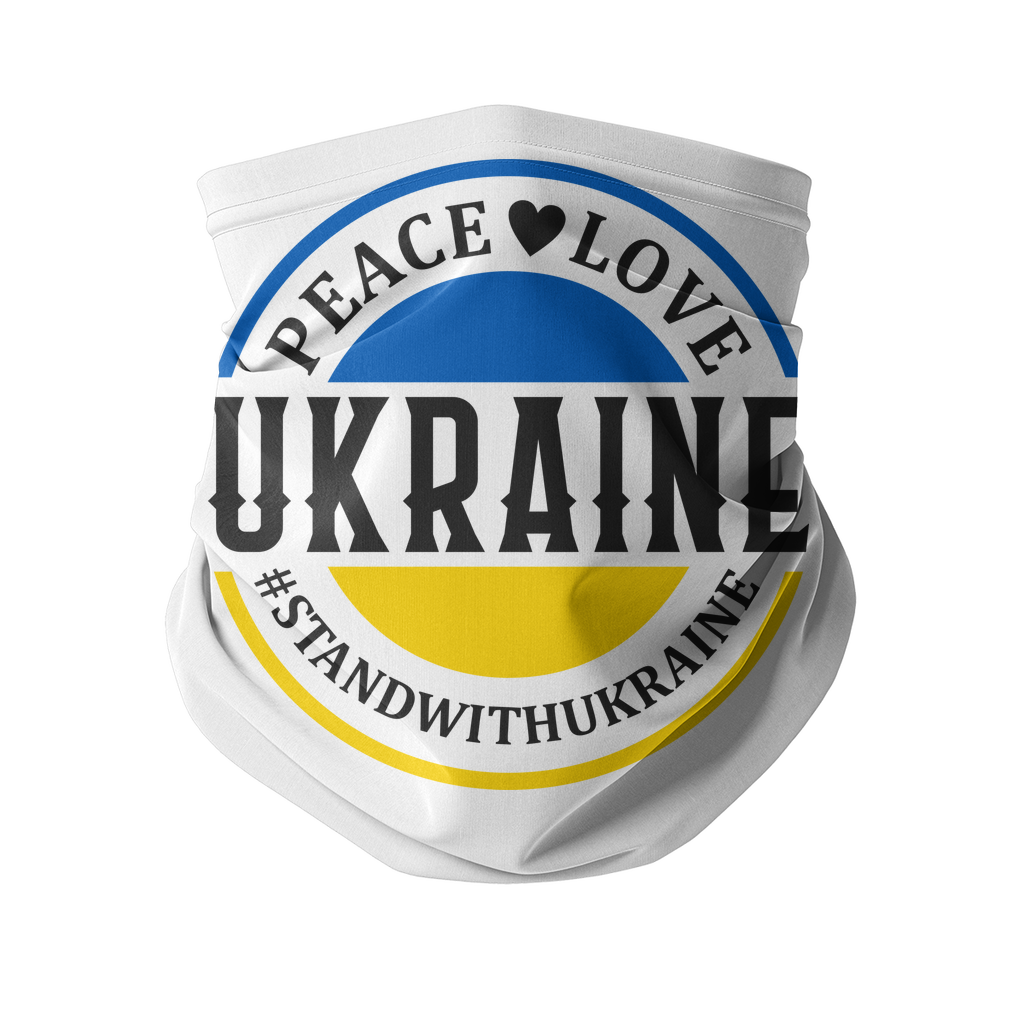 STAND WITH UKRAINE Sublimation Neck Gaiter - DirectlyPersonalised