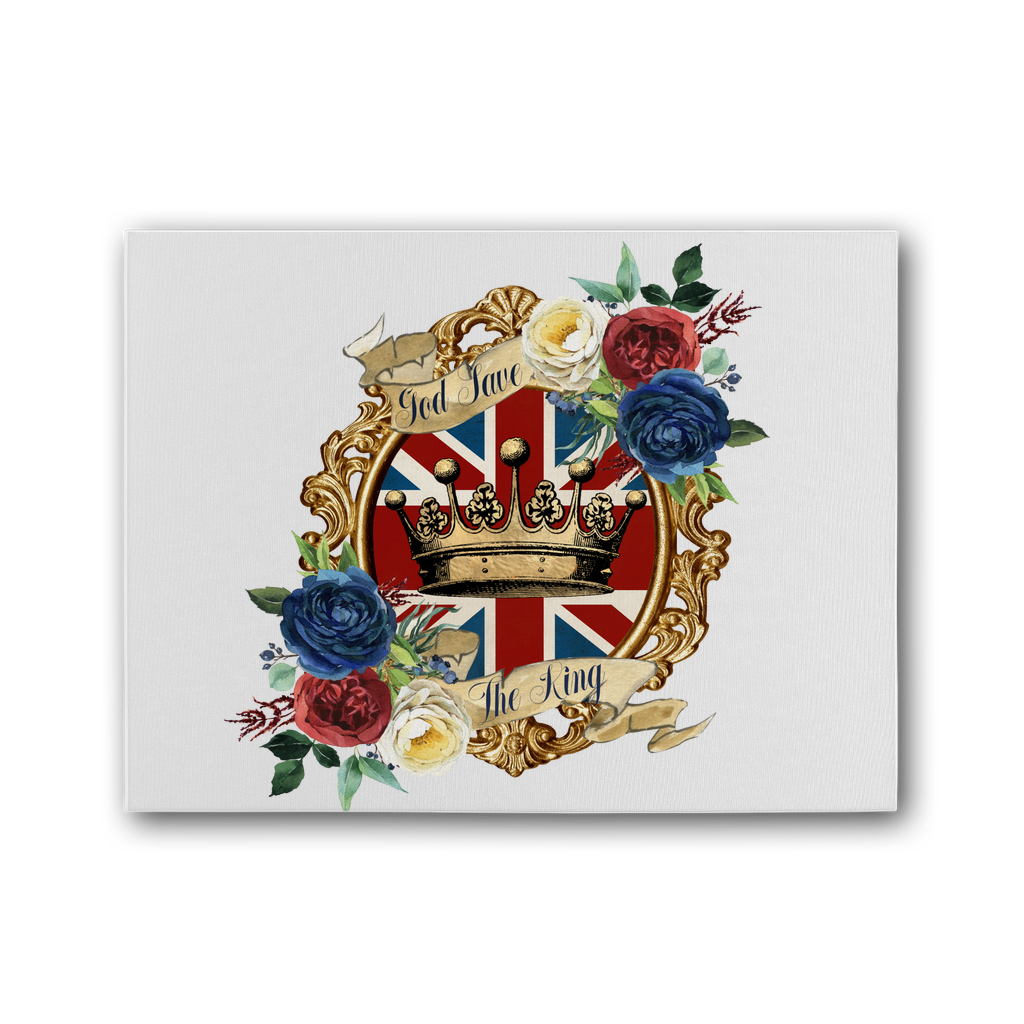 GOD SAVE THE KING Premium Stretched Canvas - DirectlyPersonalised