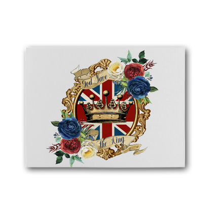 GOD SAVE THE KING Premium Stretched Canvas - DirectlyPersonalised