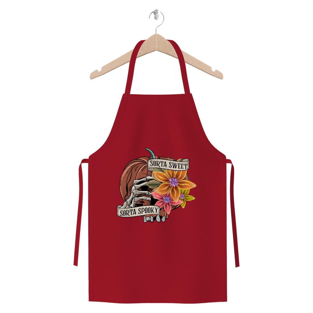 SORTA SWEET - SORTA SPOOKY Premium Jersey Apron - DirectlyPersonalised