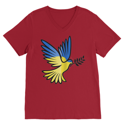 SUPPORT FOR UKRAINE Premium V-Neck T-Shirt - DirectlyPersonalised