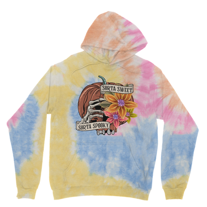 SORTA SWEET - SORTA SPOOKY Tie Dye Hoodie - DirectlyPersonalised