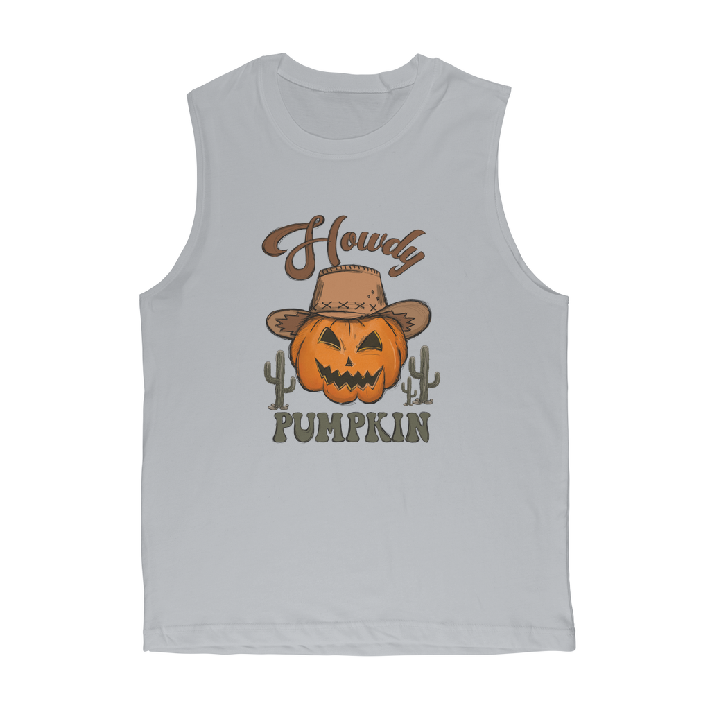 HOWDY PUMPKIN Premium Adult Muscle Top - DirectlyPersonalised