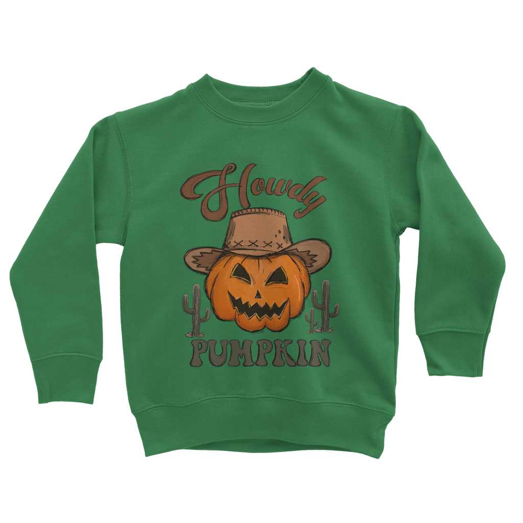 HOWDY PUMPKIN Classic Kids Sweatshirt - DirectlyPersonalised