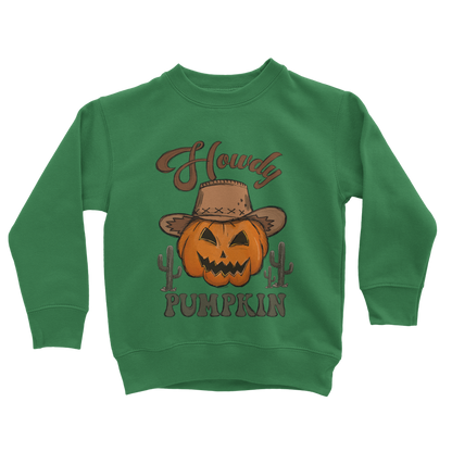 HOWDY PUMPKIN Classic Kids Sweatshirt - DirectlyPersonalised