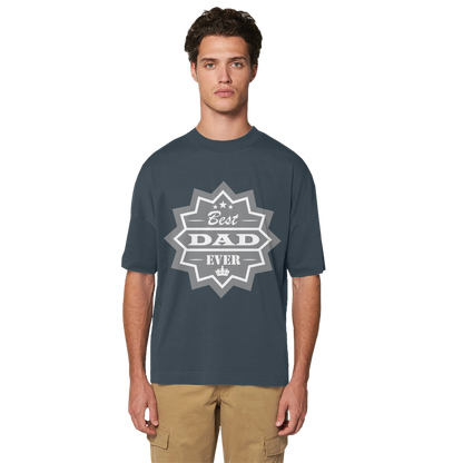 Best Dad Ever Premium Organic Oversized T-Shirt - DirectlyPersonalised