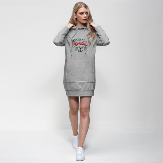 Merry Christmas Premium Adult Hoodie Dress
