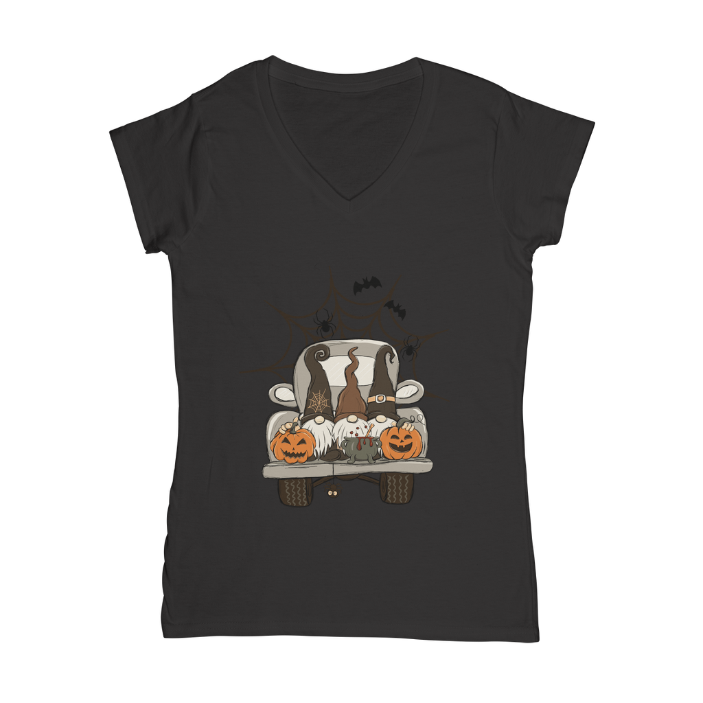 LETS GET SPOOKY Classic Women's V-Neck T-Shirt