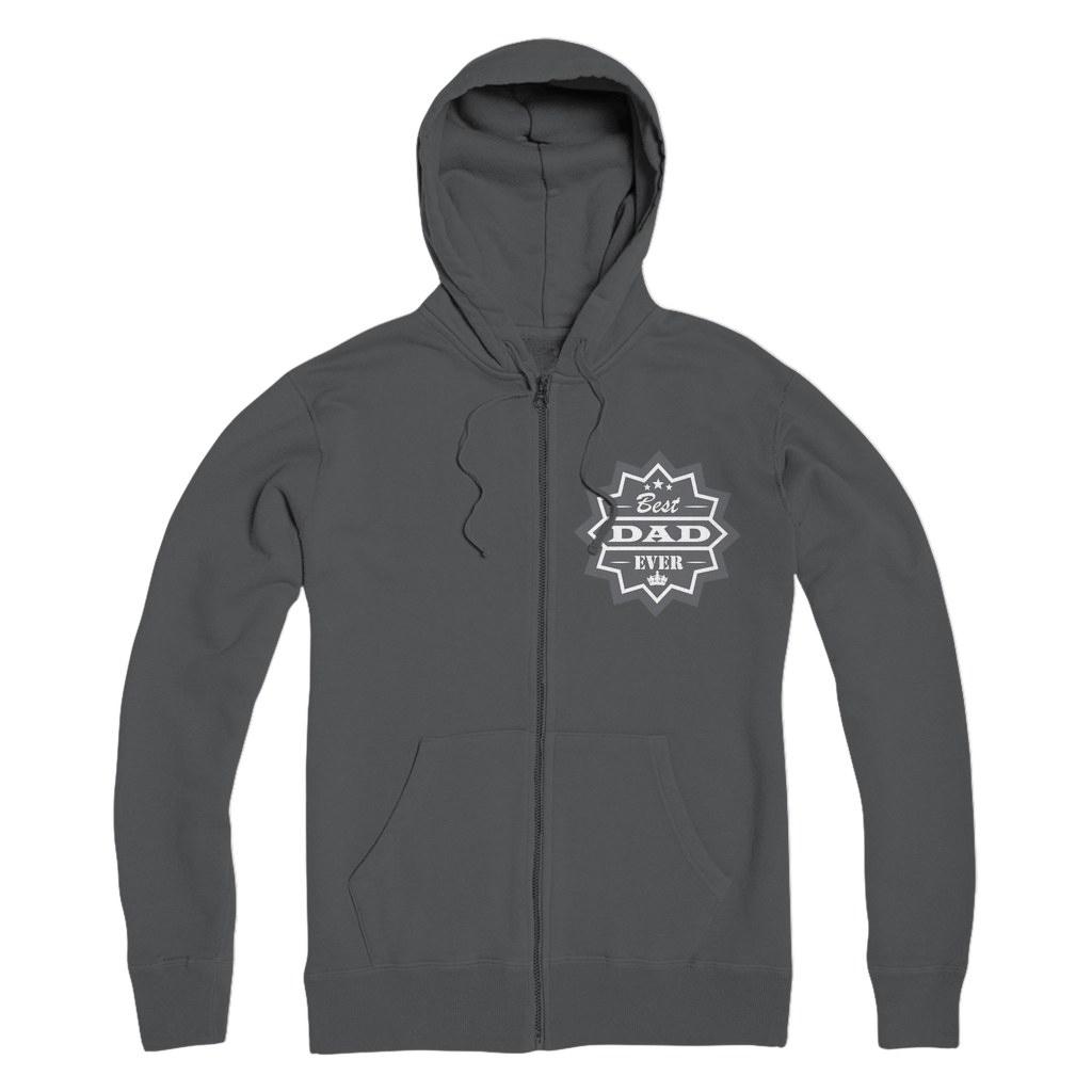 Best Dad Ever Premium Adult Zip Hoodie - DirectlyPersonalised