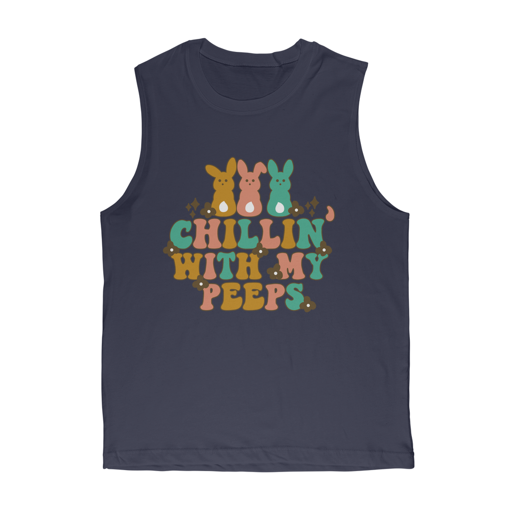 Chillin with my peeps Classic Adult Muscle Top - DirectlyPersonalised