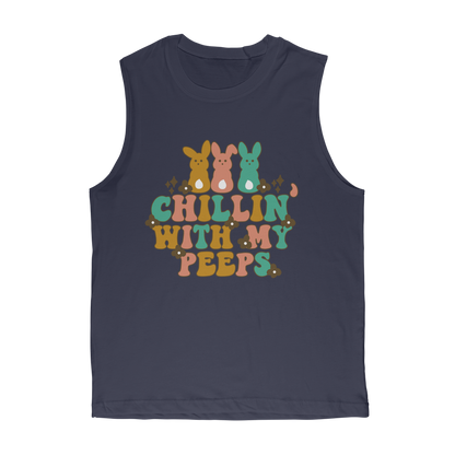 Chillin with my peeps Classic Adult Muscle Top - DirectlyPersonalised