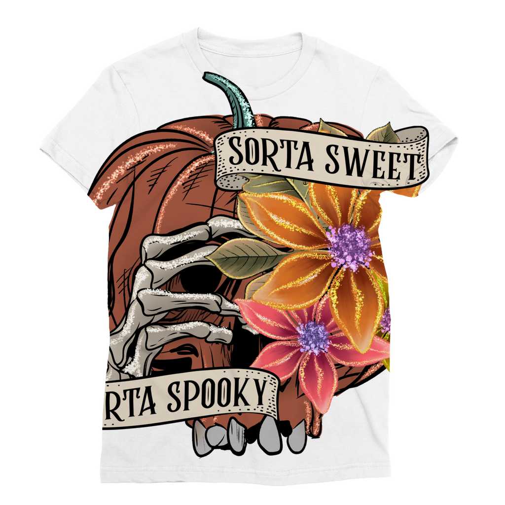 SORTA SWEET - SORTA SPOOKY Classic Sublimation Women's T-Shirt - DirectlyPersonalised