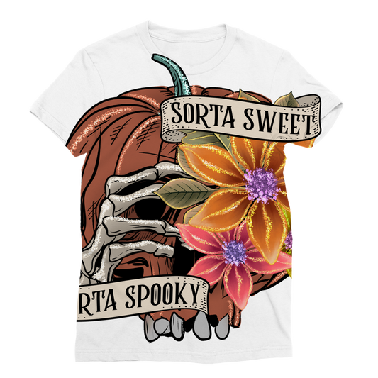 SORTA SWEET - SORTA SPOOKY Classic Sublimation Women's T-Shirt - DirectlyPersonalised