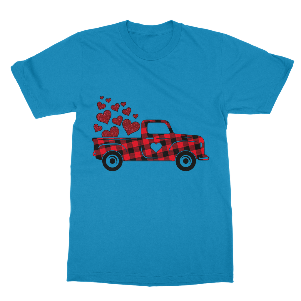Love Truck Classic Heavy Cotton Adult T-Shirt - DirectlyPersonalised