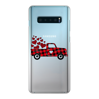 Love Truck Back Printed Transparent Hard Phone Case - DirectlyPersonalised