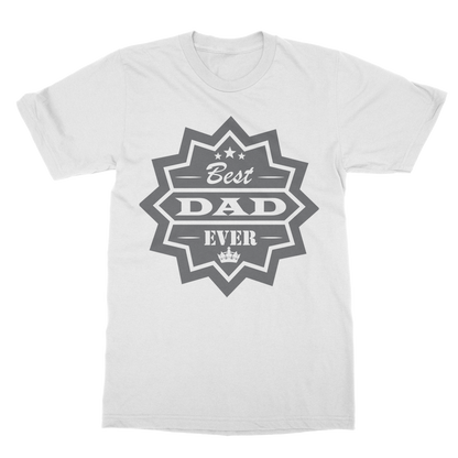 Best Dad Ever Classic Heavy Cotton Adult T-Shirt - DirectlyPersonalised