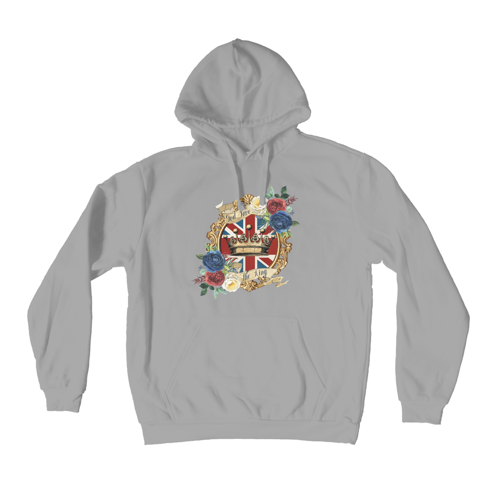 GOD SAVE THE KING Premium Adult Hoodie - DirectlyPersonalised