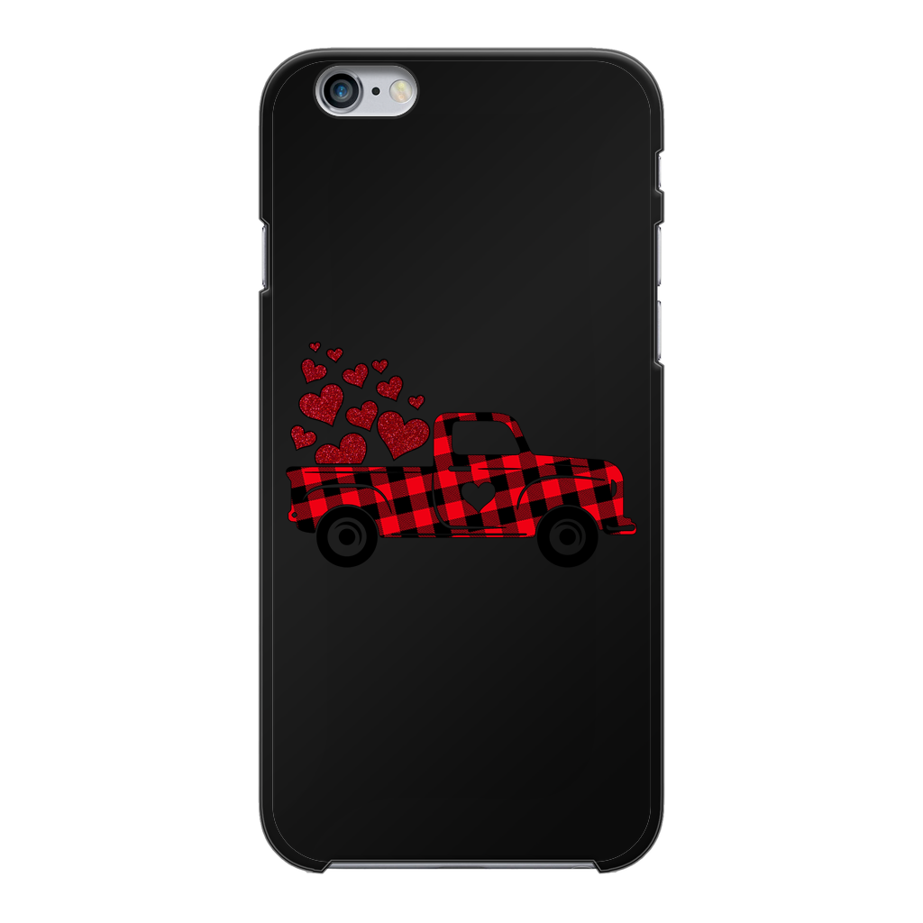 Love Truck Back Printed Black Hard Phone Case - DirectlyPersonalised