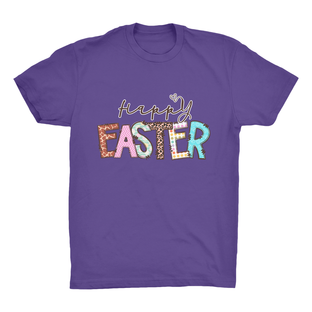 Happy Easter Organic Adult T-Shirt - DirectlyPersonalised