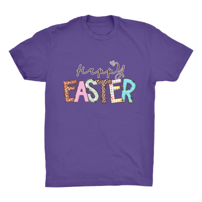 Happy Easter Organic Adult T-Shirt - DirectlyPersonalised